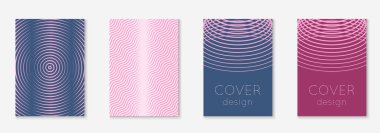 Gradyan kapak şablonu ayarlandı. Yarım tonlu asgari modayla. Afiş, sunum ve broşür için gelecek eğilimli kapak şablonu. Minimalist renkli şekiller. Soyut iş illüstrasyonu