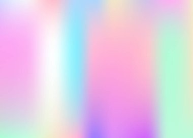 Gradyan ağ soyut arkaplanı. Gradyan örgülü gelecekteki holografik arkaplan. 90 'lar, 80' ler modası. Pankart, el ilanı, kapak tasarımı, mobil arayüz, web uygulaması için Pearlescent grafik şablonu.