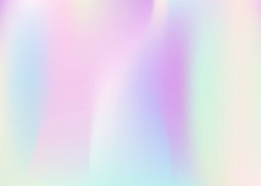 Holografik soyut arkaplan. Gradyan örgülü sıvı holografik arkaplan. 90 'lar, 80' ler modası. Pankart, sunum, pankart, broşür için yanardöner grafik şablonu.