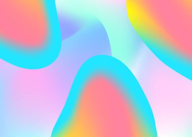 Sıvı elementler. Minimum afiş, kart kompozisyonu. Canlı gradyan örgüsü. Modern modayla birlikte holografik 3d arkaplan. Dinamik şekilleri ve sıvısı olan sıvı elementler.