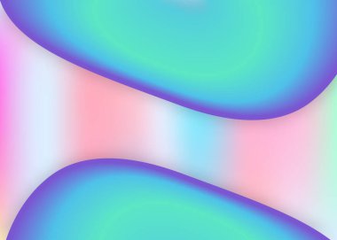 Sıvı arkaplan. Parlak poster, kitap tasarımı. Modern modayla birlikte holografik 3d arkaplan. Canlı gradyan örgüsü. Sıvı dinamik elementler ve şekillerle akışkan arkaplan.