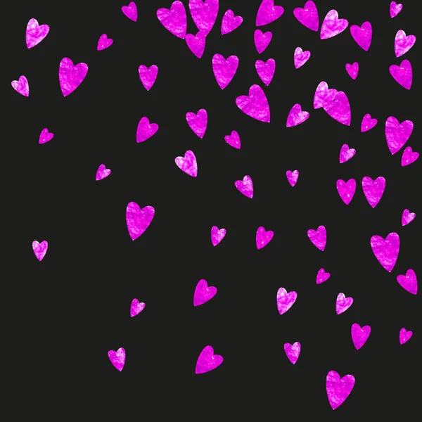 Ημέρα Της Μητέρας Φόντο Ροζ Γκλίτερ Κομφετί Μεμονωμένο Σύμβολο Καρδιάς — Διανυσματικό Αρχείο