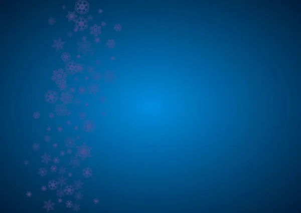 Venta Tema Navidad Con Copos Nieve Ultravioleta Marco Invierno Para — Archivo Imágenes Vectoriales