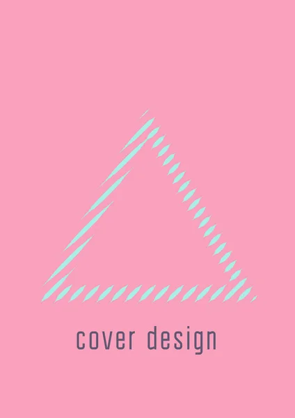 Modèle Couverture Mode Minimale Mise Page Futuriste Avec Demi Tons — Image vectorielle