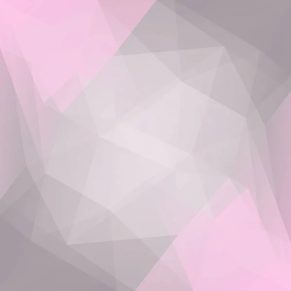 Gradient Abstrakten Quadratischen Dreieck Hintergrund Polygonaler Hintergrund Rosa Und Grau — Stockvektor