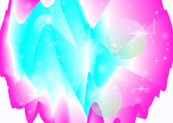 Fond Hologramme Avec Des Gradients Arc Ciel Vibrants Fluide Dynamique — Image vectorielle