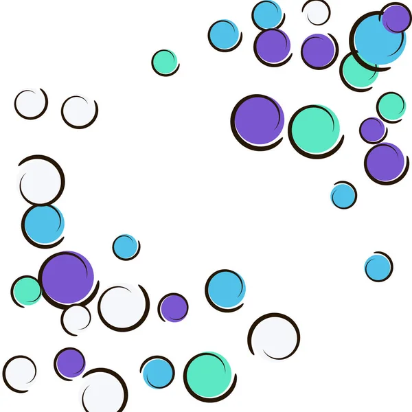 Fond Comique Avec Confettis Pop Art Pois Grandes Taches Colorées — Image vectorielle