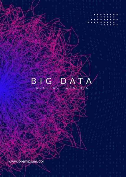 Kunstmatige Intelligentie Achtergrond Technologie Voor Big Data Visualisatie Deep Learning — Stockvector