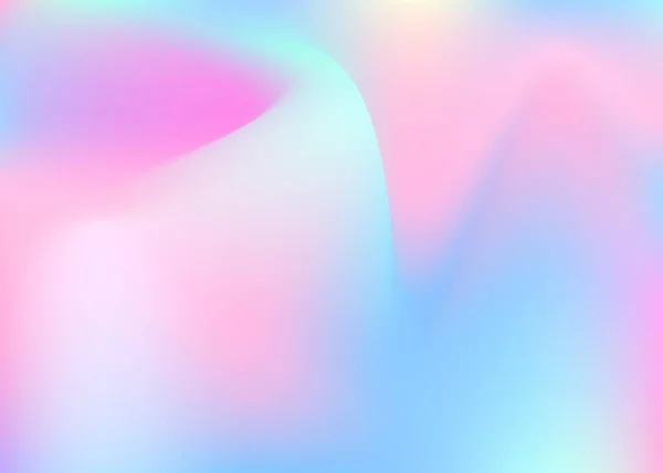 Gradient Mesh Abstrakten Hintergrund Neon Holographischer Hintergrund Mit Gradientennetz 90Er — Stockvektor