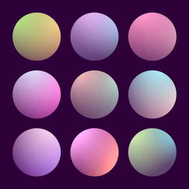 Yuvarlak soyut arka planlara sahip modern 3D gradyan kümesi. Takvim, broşür, davetiye ve kartlar için renkli sıvılar. Modaya uygun yumuşak renk. Ekranlar ve mobil uygulama için yuvarlak eğimli şablon