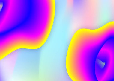 Sıvı elementler. Renkli kapak, afiş çerçevesi. Canlı gradyan örgüsü. Modern modayla birlikte holografik 3d arkaplan. Dinamik şekilleri ve sıvısı olan sıvı elementler.