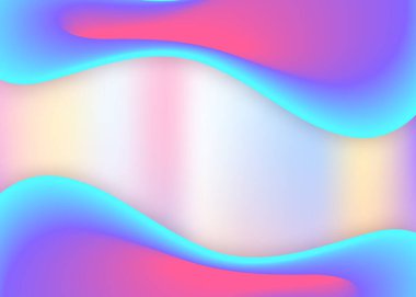 Sıvı dinamiği. Canlı gradyan örgüsü. Yumuşak duvar kağıdı, kitap kompozisyonu. Modern modayla birlikte holografik 3d arkaplan. Sıvı şekilli ve elementli akışkan dinamik arkaplan.