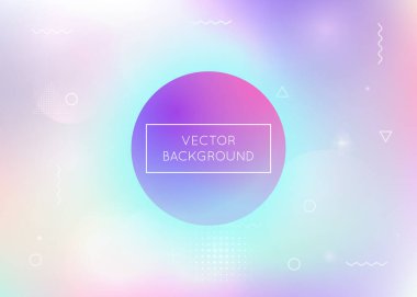 Sıvı arka planı dinamik sıvıyla şekillendirir. Memphis elementleriyle holografik bauhaus gradyanı. Broşür, pankart, duvar kağıdı, mobil ekran için grafiksel şablon. Renkli sıvı şekilleri arkaplan.