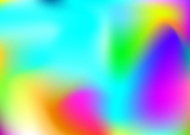 Soyut arkaplan hologramı. Spektrum gradyan arkaplanı hologramla birlikte. 90 'lar, 80' ler modası. Kitap, yıllık, mobil arayüz, web uygulaması için yanardöner grafik şablonu.