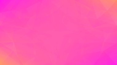 Gradyan soyut yatay üçgen arka plan. İş sunumu için sıcak pembe ve sarı çokgen zemin. Moda geometrik soyut afiş. Teknoloji konsept broşürü. Mozaik tarzı.