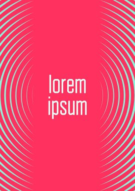 Geometrik dalgalar ve gradyanlarla soyut asgari kaplama. Yarım tonlu modaya uygun bir düzen. Kitap, afiş, davetiye ve poster için soyut asgari kapak şablonu. Gelecekçi iş illüstrasyonu.