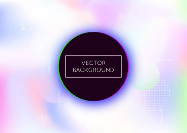 Sıvı şekilli Bauhaus arkaplanı. Gradyan memphis elementleriyle dinamik holografik sıvı. Kitap için grafiksel şablon, yıllık, mobil arayüz, web uygulaması. Gökkuşağı bauhaus arka planı.