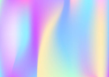 Gradyan ağ soyut arkaplanı. Gradyan örgülü holografik arkaplan. 90 'lar, 80' ler modası. Pankart, el ilanı, kapak tasarımı, mobil arayüz, web uygulaması için Pearlescent grafik şablonu.