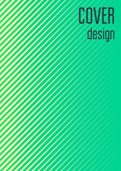 Minimal Trendige Cover Vorlage Futuristisches Layout Mit Halbtönen Geometrische Minimale — Stockvektor