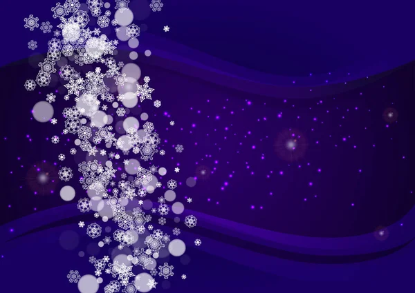 Vente Thème Noël Avec Flocons Neige Ultraviolets Nouvel Givré Toile — Image vectorielle