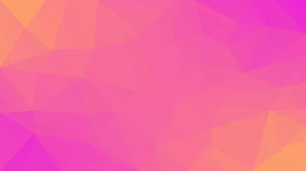 Gradient Abstrakten Horizontalen Dreieck Hintergrund Warmer Rosa Und Gelber Polygonaler — Stockvektor
