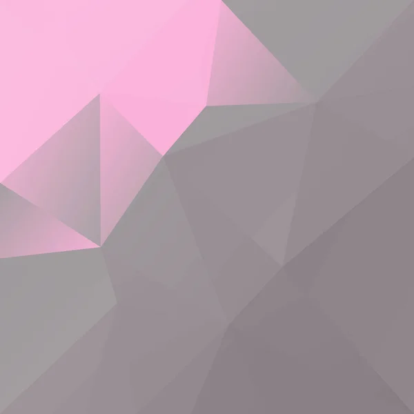 Gradient Abstrait Triangle Carré Fond Fond Polygonal Rose Gris Pour — Image vectorielle