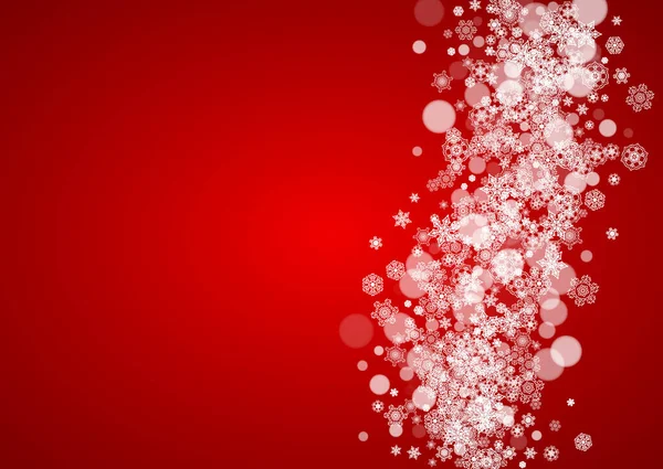 Karácsonyi Vörös Háttérrel Télapó Színei Vízszintes Keret Téli Banner Ajándék — Stock Vector