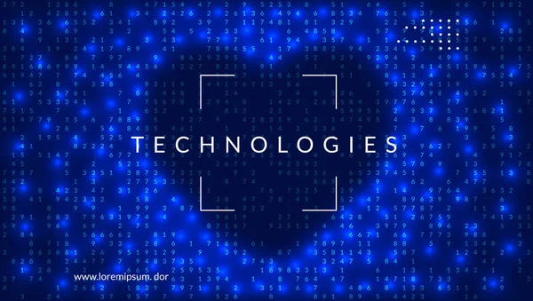 Fondo Macrodatos Tecnología Para Visualización Inteligencia Artificial Aprendizaje Profundo Informática — Archivo Imágenes Vectoriales