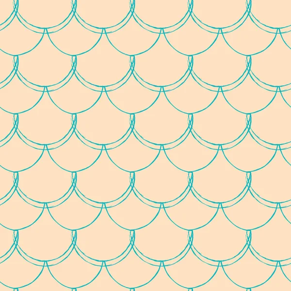 Petite Sirène Motif Sans Couture Texture Peau Poisson Fond Carrelable — Image vectorielle