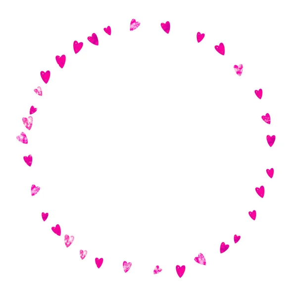 亮晶晶的粉色心脏的新娘淋浴背景 情人节 向量Confetti 手拉手爱的主题为传单 特别的商业报价 有心脏的婚礼和新娘淋浴模板 — 图库矢量图片