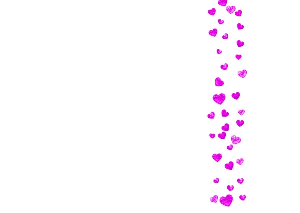 ピンクの輝きのコンフェッティを持つ母の日の背景 バラ色の隔離された心のシンボル 母の日の背景のための郵便はがき チラシ 特別なビジネスオファー プロモーションのための愛のテーマ 女性の休日 — ストックベクタ