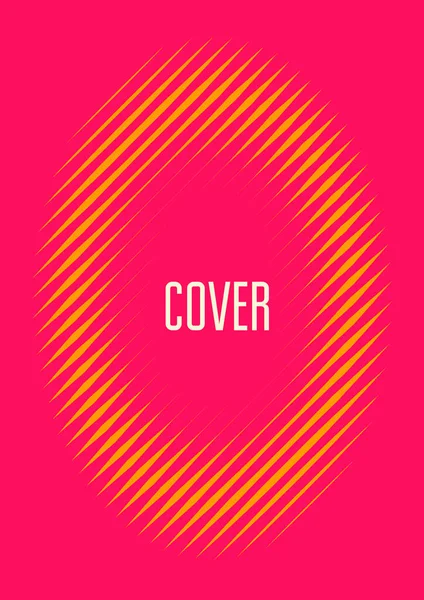 Coole Cover Vorlage Minimaler Trendvektor Mit Halbtonverläufen Geometrische Covervorlage Für — Stockvektor