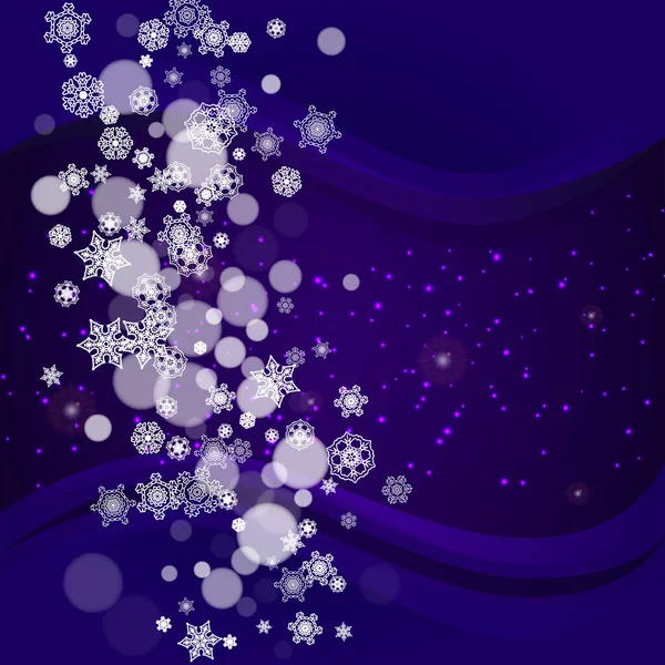 Vente Thème Noël Avec Flocons Neige Ultraviolets Nouvel Enneigé Toile — Image vectorielle