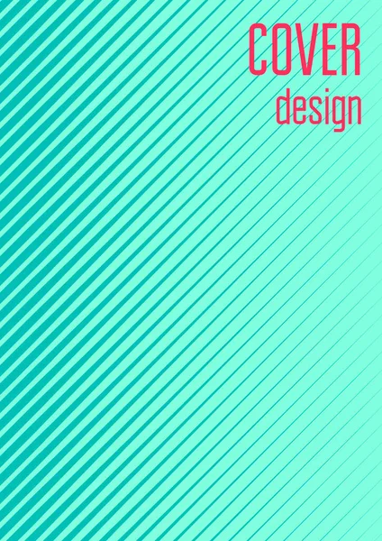 Couverture Minimale Abstraite Avec Ondes Géométriques Gradients Mise Page Tendance — Image vectorielle