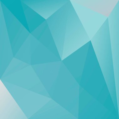 Soyut kare üçgen arkaplan. İş sunumu için gri, sarı ve turkuaz renkli çokgen zemin. Moda geometrik soyut afiş. Şirket broşür tasarımı. Mozaik tarzı.