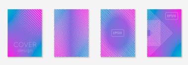 Minimum trend kapsamı. Vektör yarım ton eğimleri. Broşür, poster, broşür ve davetiye için geometrik gelecek şablonu. Minimalist renkli kapak. EPS 10 illüstrasyonu.