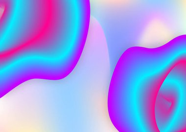 Sıvı sıvı. Modern modayla birlikte holografik 3d arkaplan. El ilanı, davetiye çerçevesi. Canlı gradyan örgüsü. Dinamik elementler ve şekillerle sıvı arkaplan.