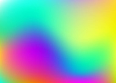 Gradyan ağ soyut arkaplanı. Gradyan örgülü spektrum holografik arkaplan. 90 'lar, 80' ler modası. Broşür, pankart, duvar kağıdı, mobil ekran için Pearlescent grafik şablonu.