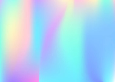 Gradyan ağ soyut arkaplanı. Gradyan örgülü renkli holografik arkaplan. 90 'lar, 80' ler modası. Kitap, yıllık, mobil arayüz, web uygulaması için yanardöner grafik şablonu.