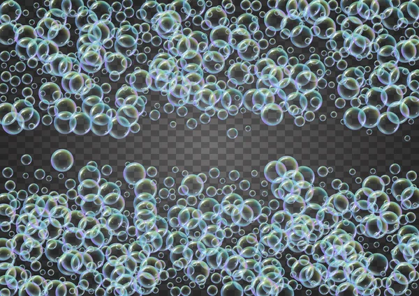 Ванна Пузырь Детергентная Мыльная Пена Кастрюли Ванны Шампунь Векторная Иллюстрация — стоковый вектор