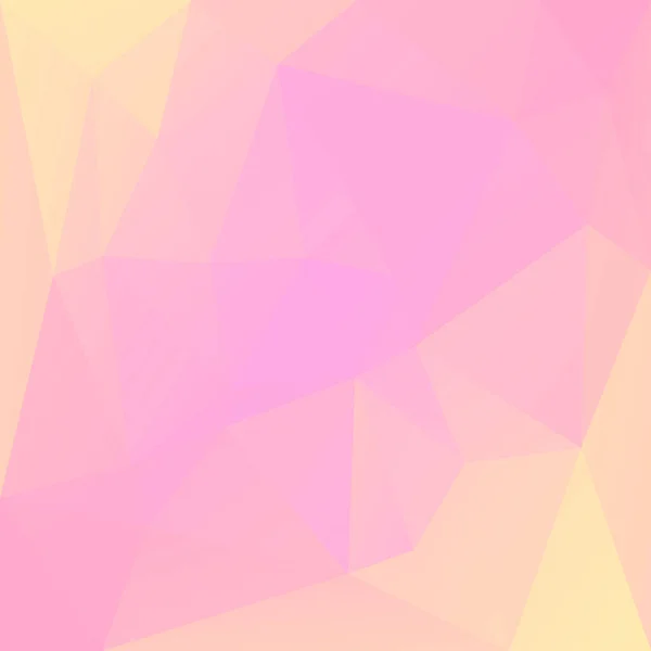 Gradient Abstrait Triangle Carré Fond Fond Polygonal Rose Jaune Chaud — Image vectorielle