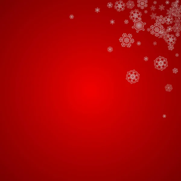 銀の雪の結晶と輝きを持つクリスマスの背景 パーティー招待状 バナー ギフトカード 小売オファーの冬の販売 新年とクリスマスの背景 雪が降ってる 霜の多い冬の背景 — ストックベクタ