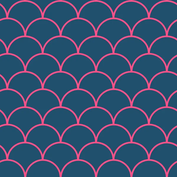 マーメイドテールシームレスパターン 魚の肌の質感 女の子のファブリック テキスタイルデザイン 包装紙 水着や壁紙のためのティラブルな背景 紫色の人魚の尾の背景と魚の鱗水中 — ストックベクタ
