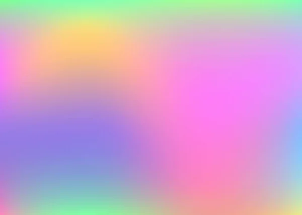 Holographischer Abstrakter Hintergrund Regenbogen Holographischer Hintergrund Mit Gradientennetz 90Er 80Er — Stockvektor