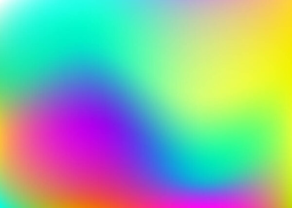 Gradient mesh abstract background. Spectrum holographic backdrop with gradient mesh. 90s, 80s retro style. Pearlescent graphic template for brochure, banner, wallpaper, mobile screen.