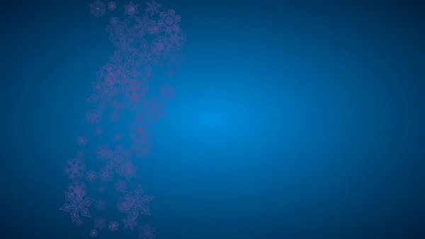 Venta Navidad Con Copos Nieve Ultravioleta Marco Invierno Para Folleto — Vector de stock