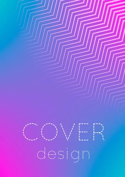 Abstract Cover Minimal Trendy Vector Halftone Gradients Geometric Future Template — Stock Vector