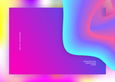 İniş sayfası. Wavy ui, web sitesi kompozisyonu. Modern modayla birlikte holografik 3d arkaplan. Canlı gradyan örgüsü. Sıvı dinamik elementler ve sıvı şekilli iniş sayfası.