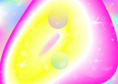 Canlı gökkuşağı gradyanı olan hologram arkaplanı. Dinamik sıvı. Holografik evren. Mobil ekran, sunum ve el ilanı için tasarım şablonu. Yaratıcı hologram arka planı.