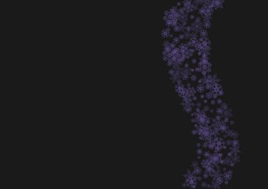 Ultraviyole kar taneleriyle Xmas satışları. El ilanı, hediye kartı, parti davetiyesi, perakende satış teklifi ve reklam için kış çerçevesi. Noel modasına uygun bir geçmiş. Xmas satışları için bayram afişi. Yeni yıl dondurucu zemin